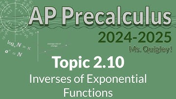 APPC 2.10 Inverses of Exponential Functions