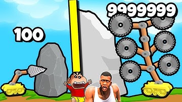 SHINCHAN NOOB VS PRO VS HACKER IN Merge and Crush with franklin & chop | Dream Squad Op