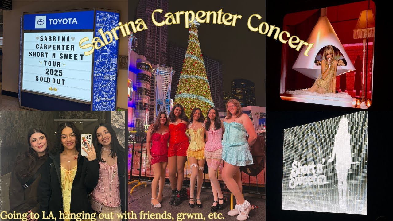 Sabrina Carpenter concert🎤: Going to LA, hanging out with friends, grwm, etc.
