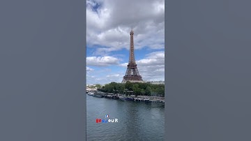 The Eiffel Tower view from subway line 6 #parismetro #paris4k #eiffeltower