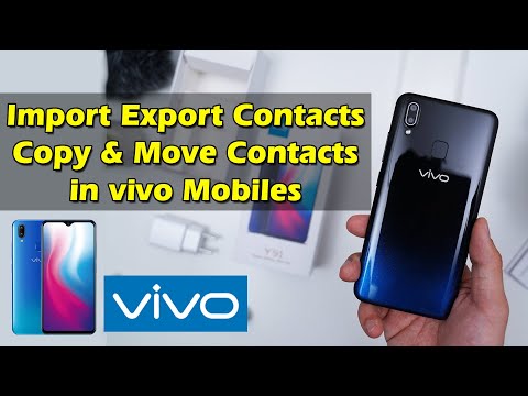 Vivo Mobile | How to Copy & Import/Export Contacts in Vivo Mobile