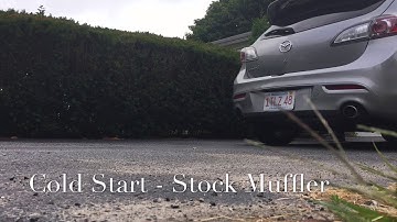 2010 Mazdaspeed3 MUFFLER DELETE! Before and After!
