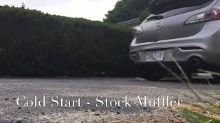 2010 Mazdaspeed3 MUFFLER DELETE! Before and After!