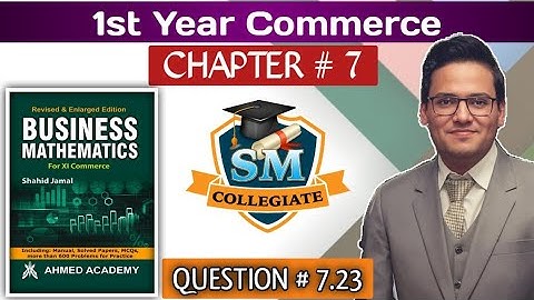 Ex # 7 | Q #  7.23 | Matrices & Determinants | B Maths| I.Com Part 1 | Karachi/Sindh board