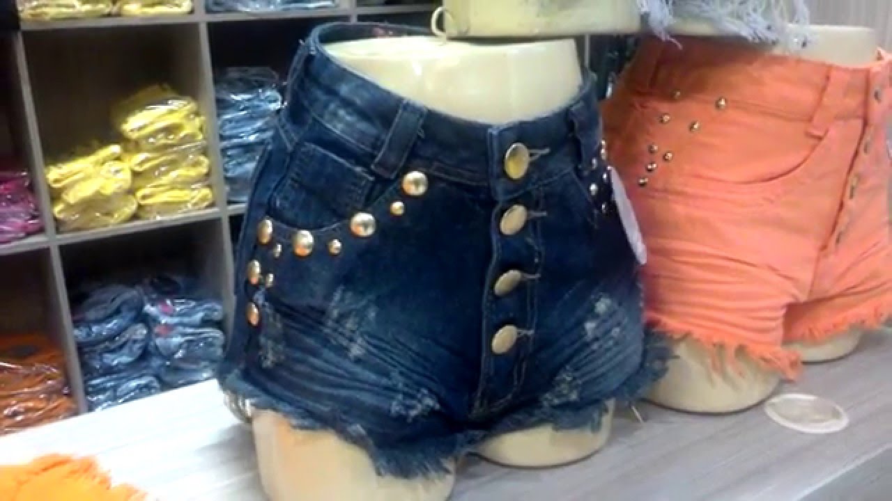 short jeans cintura alta atacado