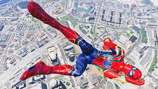 GTA 5 Iron Spiderman قراند 5 No Seatbelt Car Crashes by hero Spider-Man Ragdolls Compilation ep 17