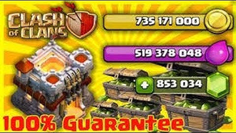 HOW TO GET UNLIMITED GEMS,ELIXIR AND COINS IN CLASH OF CLANS[100% WORKING]
