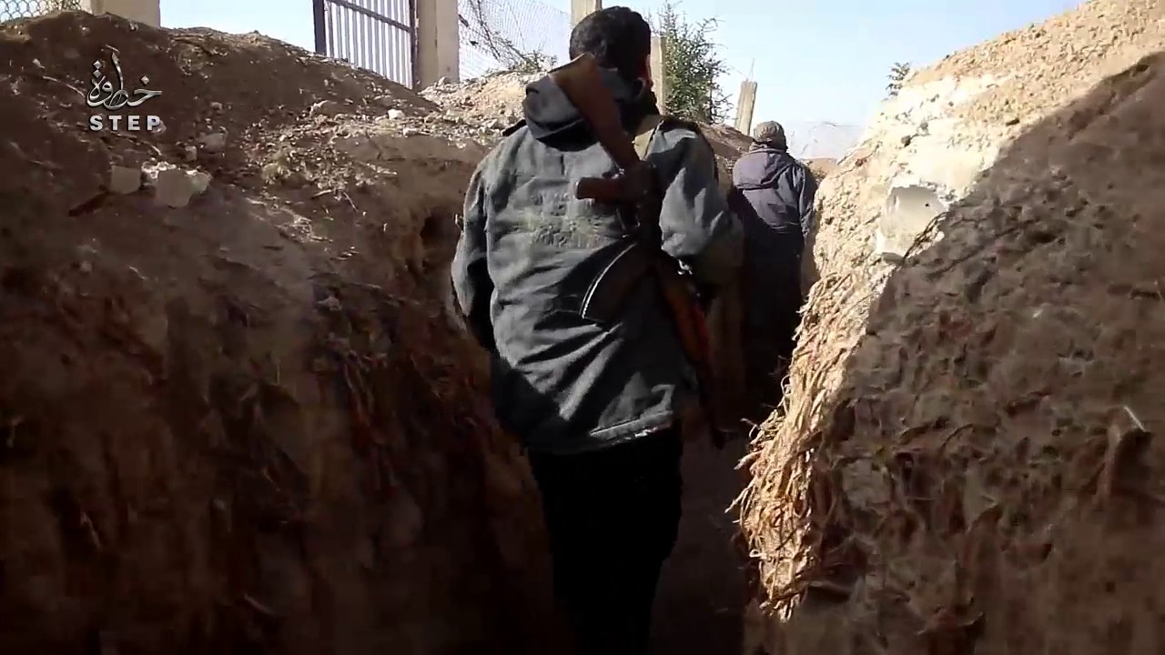 خطوة || جولة مع الثوار على جبهة طريق جسرين بيت نايم في 