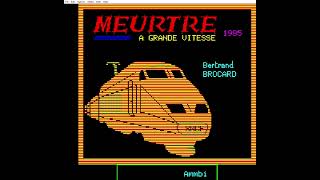 Meurtre à grande vitesse - Oric-1 - Cobra Soft (1985) screenshot 4