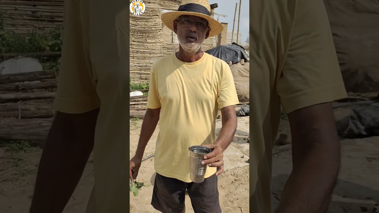 देखते ही देखते पानी का रबड़ बना दिया 😳 फिर गोबर से ईंट बनाकर घर बना दिया 👍 गजब का देसी #वैज्ञानिक