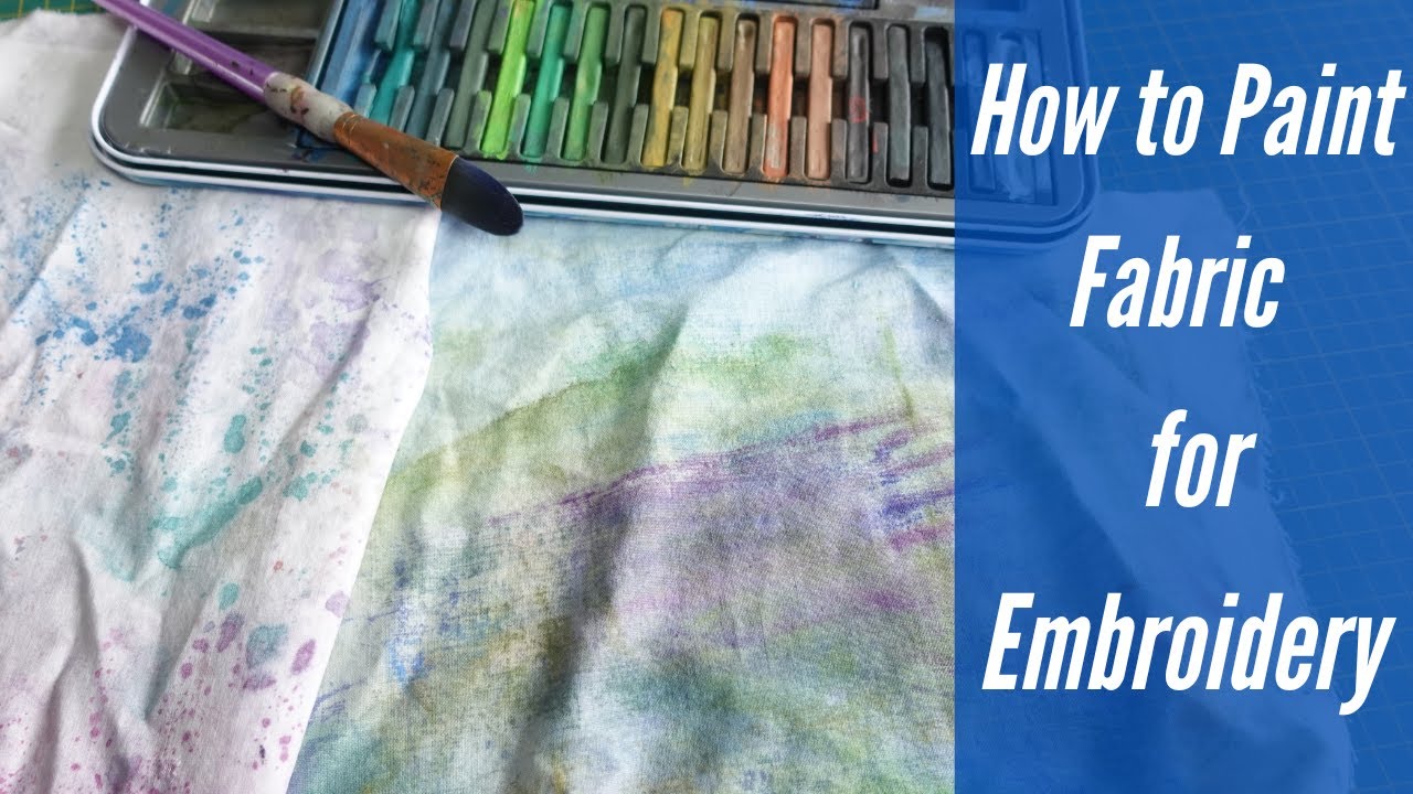 Create your own unique fabric backgrounds to stitch and embroider on.