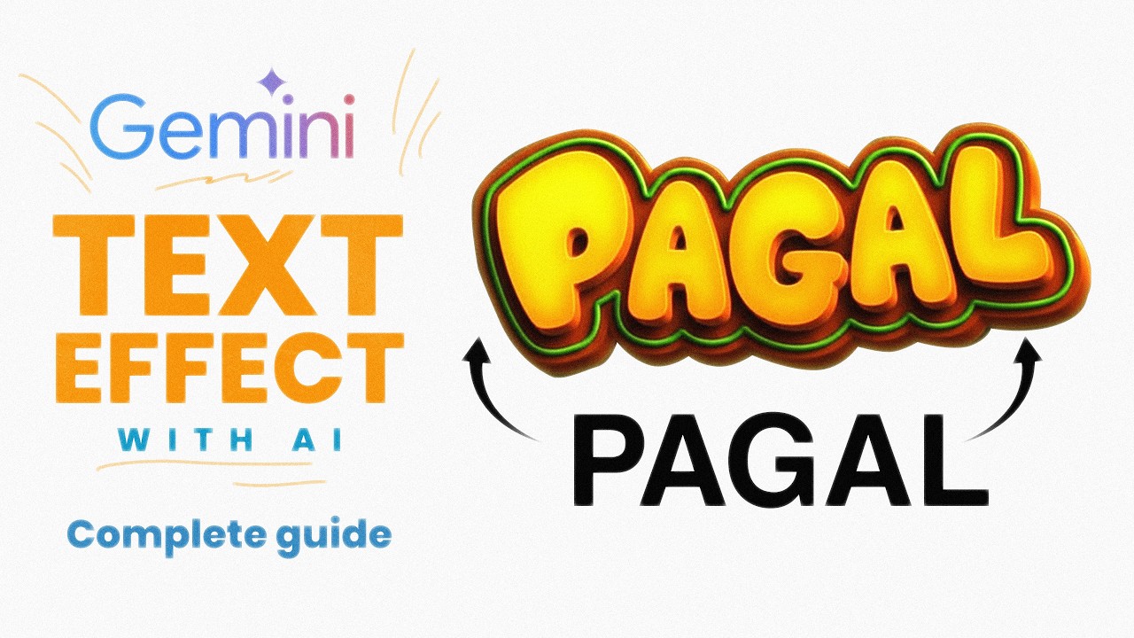 Design Crazy 3D Text Effects with AI 🤯 | Gemini Tutorial