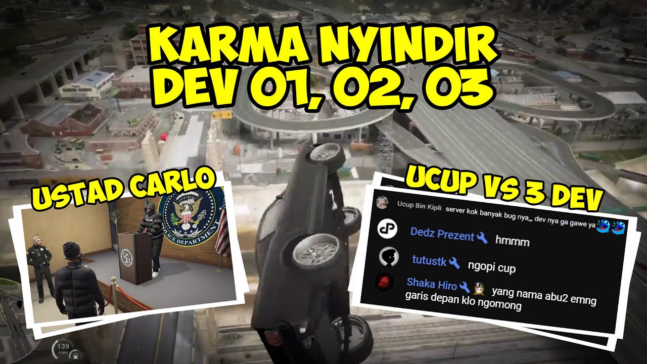 Di Serang 3 Developer Sekaligus Gaes.. | GTA V Roleplay #executiverp #roadmen