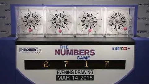 Evening Numbers Game Drawing: Wednesday, March 14, 2018