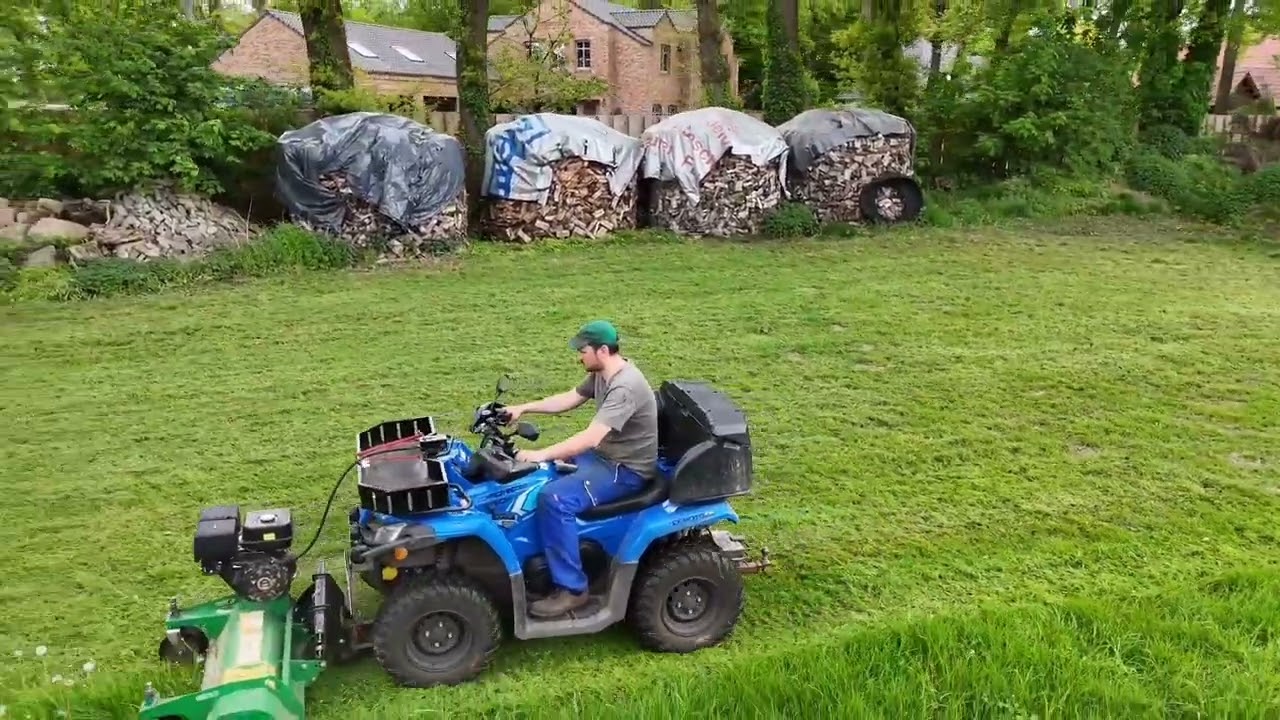 Cforce 450s mit ein Kellfri Frond Mulcher 1m Breit