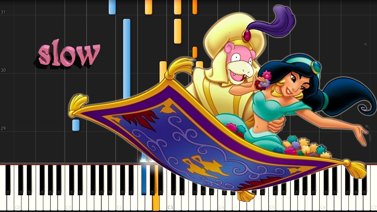 Aladdin - A Whole New World (Piano Tutorial - Synthesia ...