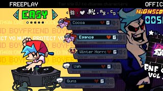 Mi gameplay de eggnog en easy (boyfriend remix)