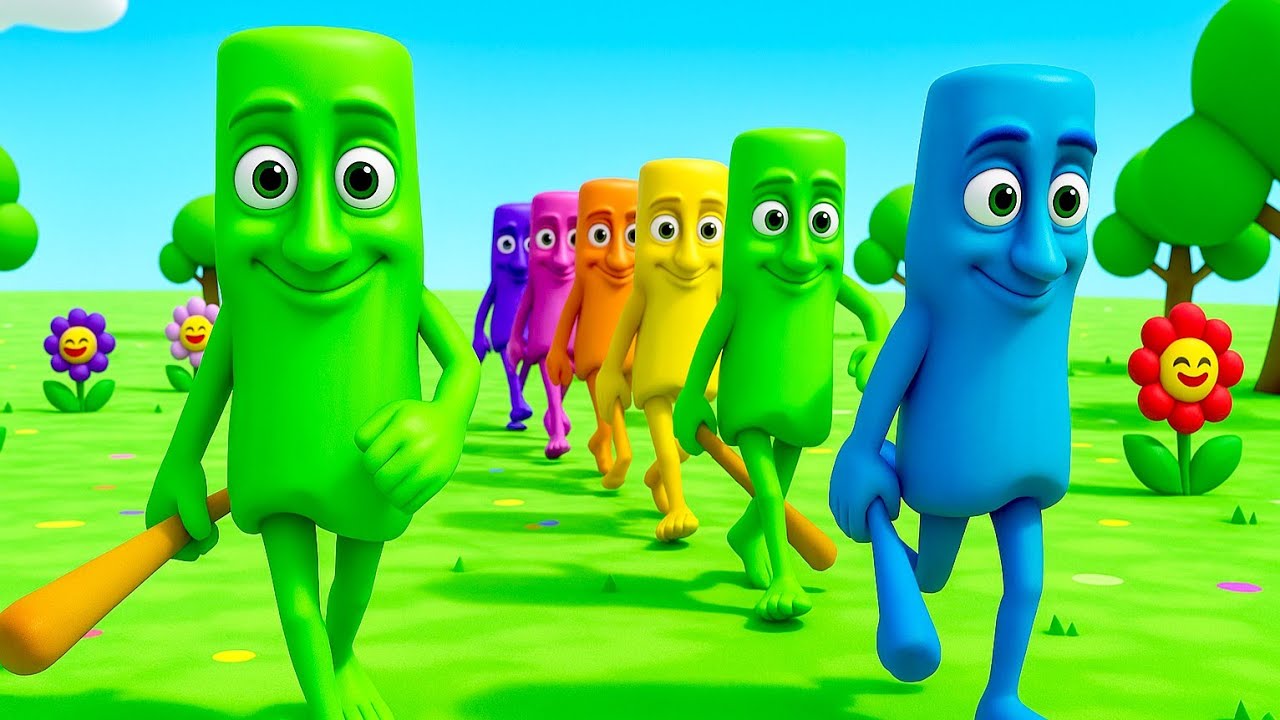 Long Slide Game With Cow Elephant Gorilla Hippopotamus Tiger - 3d Animal Game - Funny 3d Animals