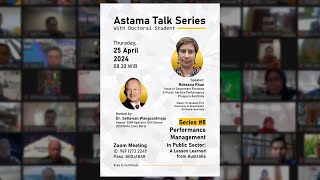 Astama Talk Series #8 | Performance Management in Public Sector: A Lesson Learned from Australia