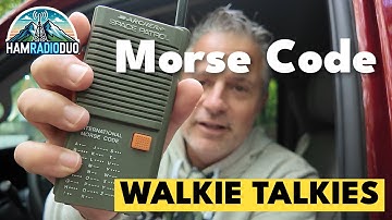 Vintage Walkie Talkies with Morse Code!