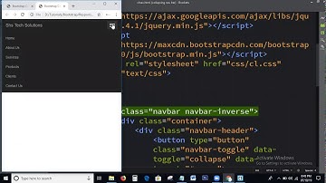 Collapsible Nav bar Creation Using Bootstrap | Responsive Nav bar In Bootstrap