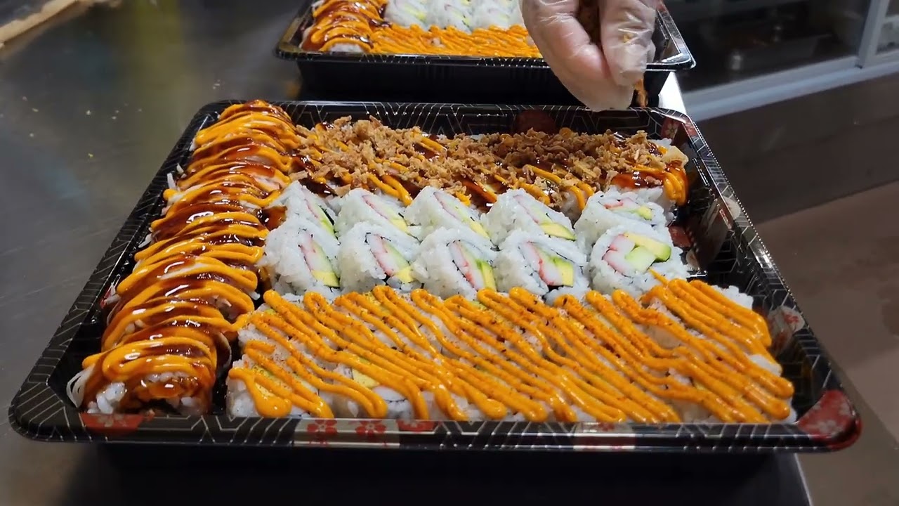 Sushi Party Tray In Snow Fox $21.99 Only in Kroger.