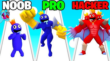 NOOB vs PRO vs HACKER | In Rainbow Friends Merge | With Oggy And Jack | Rock Indian Gamer |