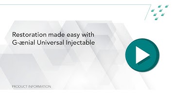 Restoration made easy with G-ænial Universal Injectable