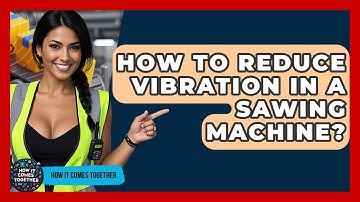 How To Reduce Vibration In A Sawing Machine? - How It Comes Together