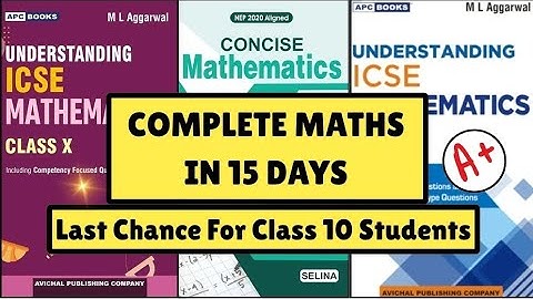 Whole Maths Syllabus In Just 15 Days Strategy ✨️ICSE Class 10 2026 Board Exams