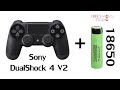 Sony DualShock 4 + 18650 li-ion battery (modding power)