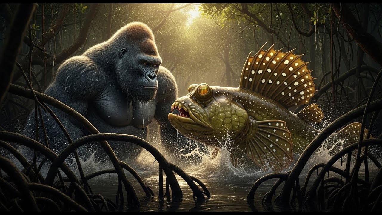 Mangrove Chaos: EPIC BATTLE: King Kong vs Giga_skipper Duel