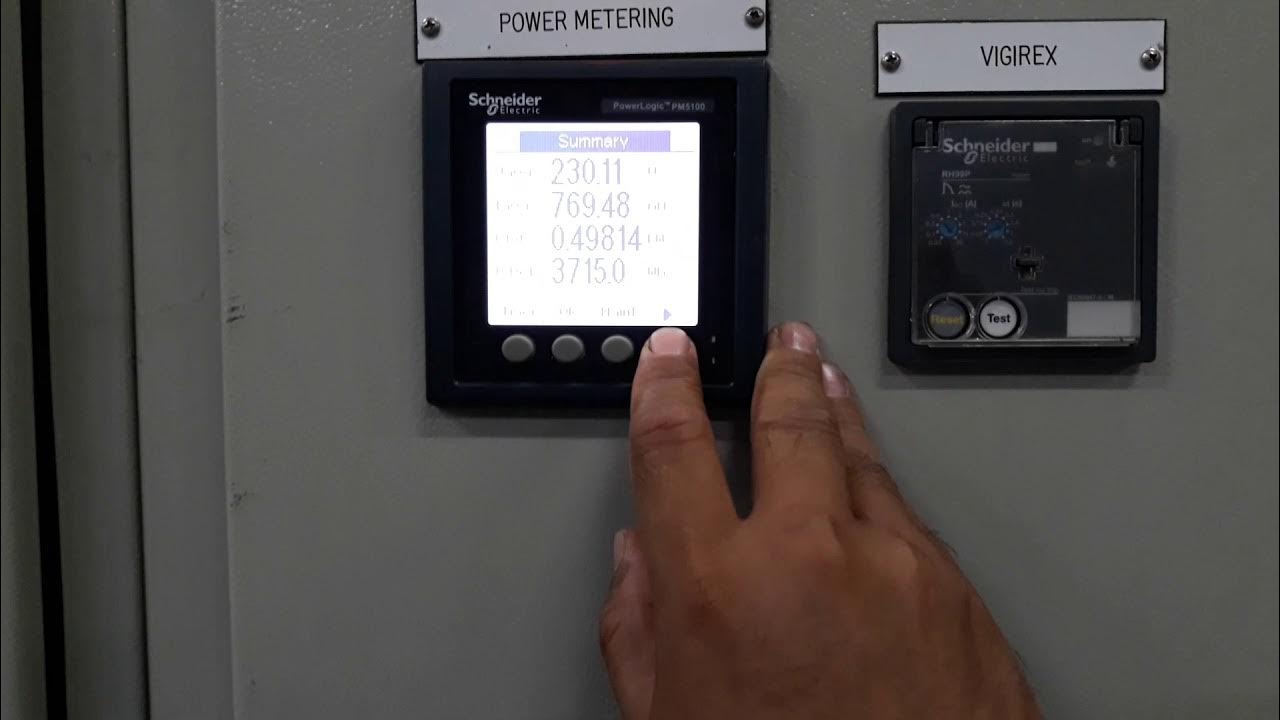 Setting power logic Schneider PM5100 PM5110 PM5350. Ct - YouTube