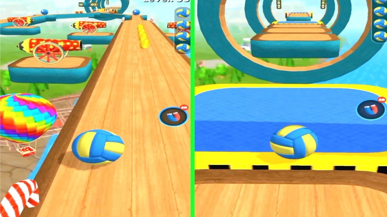 Sky ball jump -Going ball 3d || Walkthrough gameplay || Level 52 and 53 gameplay 