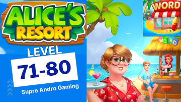 Alices Resort Word Game level 71 72 73 74 75 76 77 78 79 80