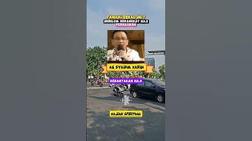 Perhatikan ini sebelum brangkat Haji || Ayah Guru Syaiful Karim