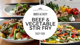 Tender, marinated strips of sirloin cooked to perfection in a mix
healthy veggies - this beef and vegetable stir fry is an easy
delicious weeknight me...