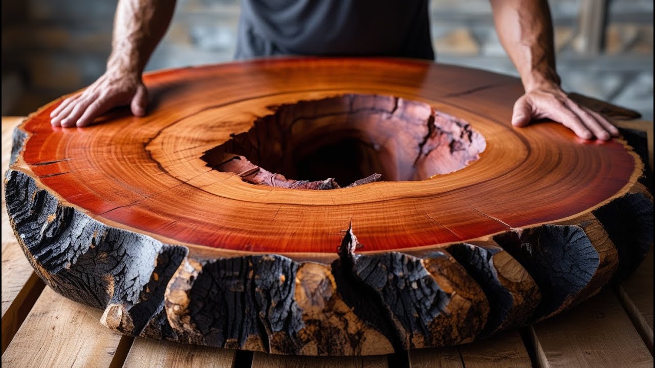 Don’t Throw It Away! See How a Broken Wood Slab Turns Into a Stunning Table