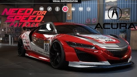 Need for Speed Payback - Acura NSX - Vehicle Customization