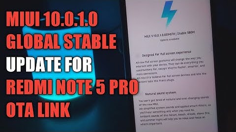 MIUI 10.0.1.0 GLOBAL STABLE UPDATE FOR REDMI NOTE 5 PRO | OTA LINK DOWNLOAD | NEW FEATURES | MIUI 10