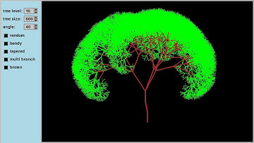 Fractal Tree, python, pygame