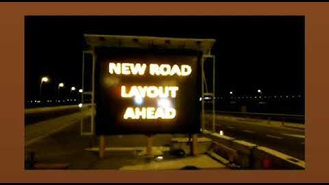 Our Variable Message Signs (VMS) or Dynamic Message Signs (DMS) are used on roadways to give travell