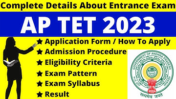 APTET 2023 Full Details: Notification, Date, Application, Syllabus, Pattern, Eligibility, Admit Card
