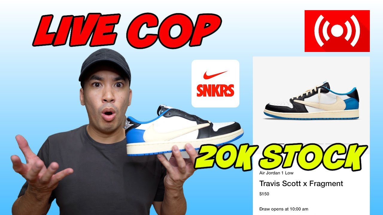 LIVE COP TRAVIS SCOTT x FRAGMENT 