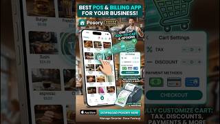 Best Billing App for Small Businesses Posory POS #pointofsale #pos #possystem #billingapp #receipt