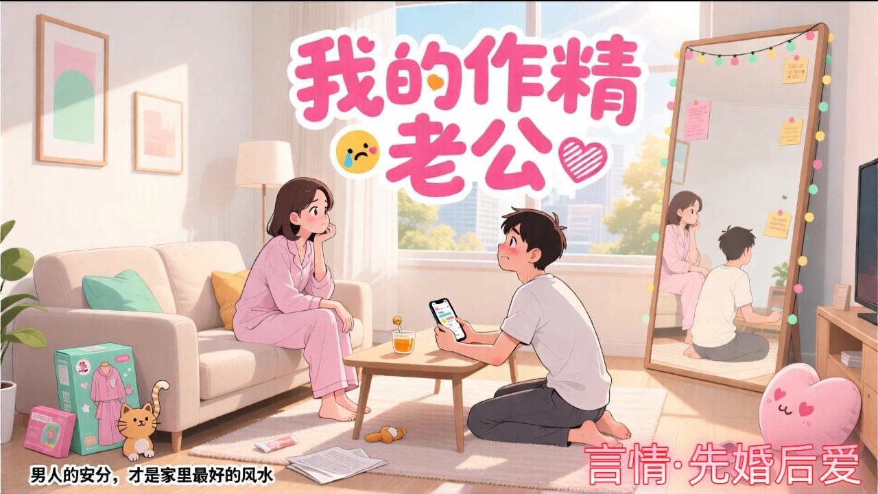 《我的作精老公》聯姻丈夫是個作精，每天都要問我：「去哪，和誰，回來還愛我嗎？」然而某天，他突然說自己是惡毒男配，要洗心革面、懂事聽話。他裝不在意：「以後你愛幾點回來就幾點回來，我不催你了。」我：「哦。