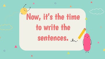 HOW TO USE SUBSTITUTION TABLES TO WRITE SENTENCES