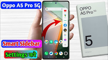 Oppo a5 pro 5g smart sidebar setting kaise on kare | how to enable smart sidebar in oppo a5 pro