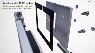Shower Hinge Features