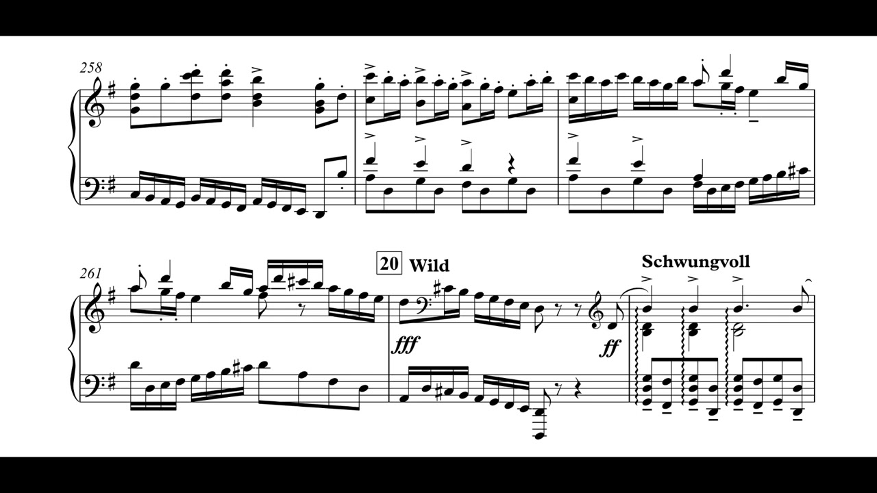 Mahler - 4th Symphony (piano solo)